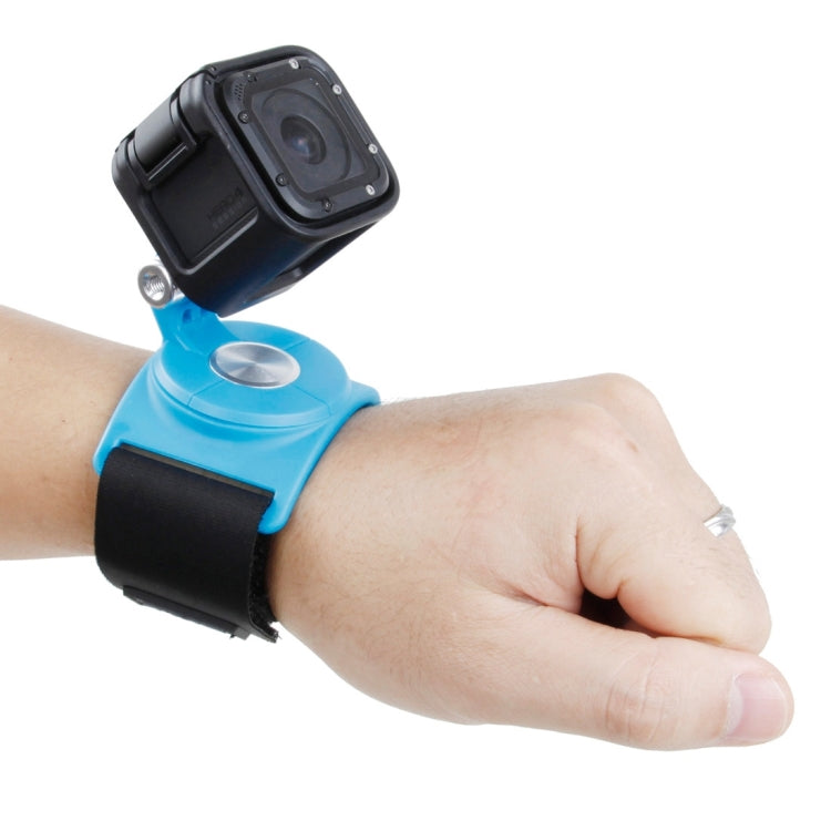 TMC HR357 360-degree Rotation Mount with Straps for Action Cameras (Blue)