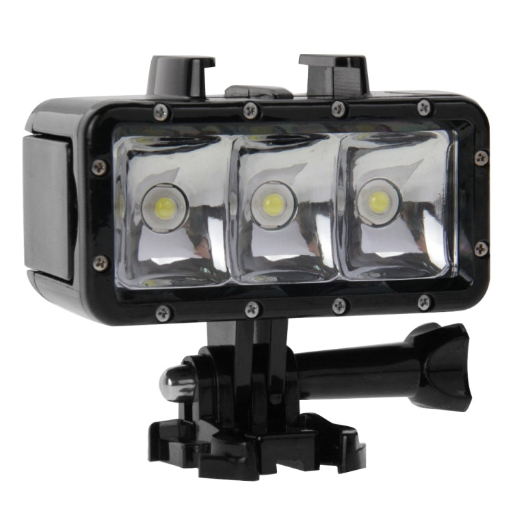 30M Waterproof Video Light with 3 Modes Flashlight for Action Cameras