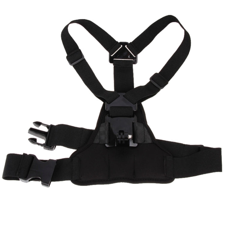 GP26-D Sports Chest Mount Harness for GoPro, Insta360, DJI and Other Action Cameras (Black)