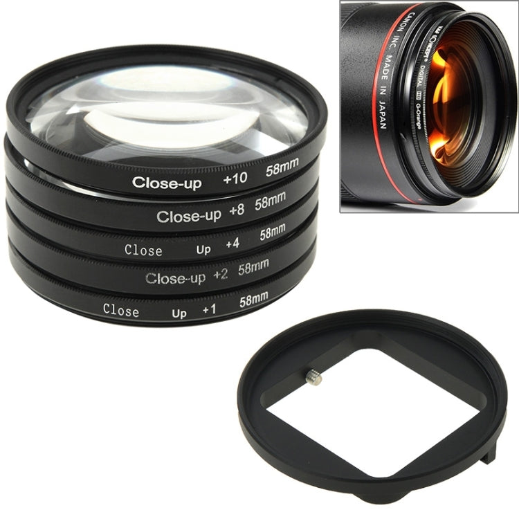 Macro Lens Filter Set for GoPro HERO3: 6-in-1 Close-Up Filters