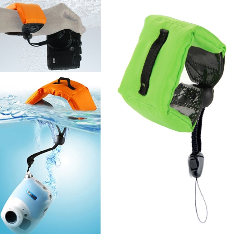 Submersible Floating Camera Wrist Strap for Action Cameras (Green)