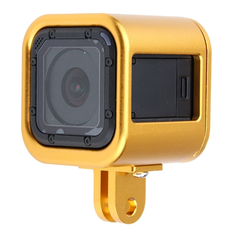 CNC Aluminum Alloy Protective Cage for GoPro HERO5/4/Session (Gold)