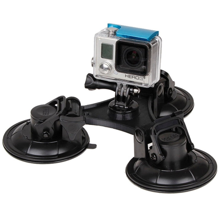 XM70-B Triangle Direction Suction Cup Mount for GoPro, DJI Osmo Action, and Other Action Cameras