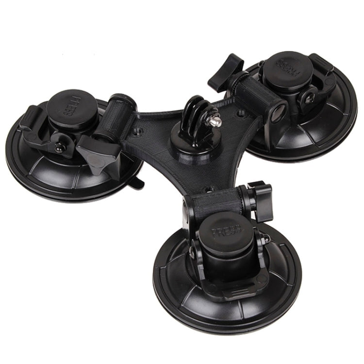 XM70-B Triangle Direction Suction Cup Mount for GoPro, DJI Osmo Action, and Other Action Cameras