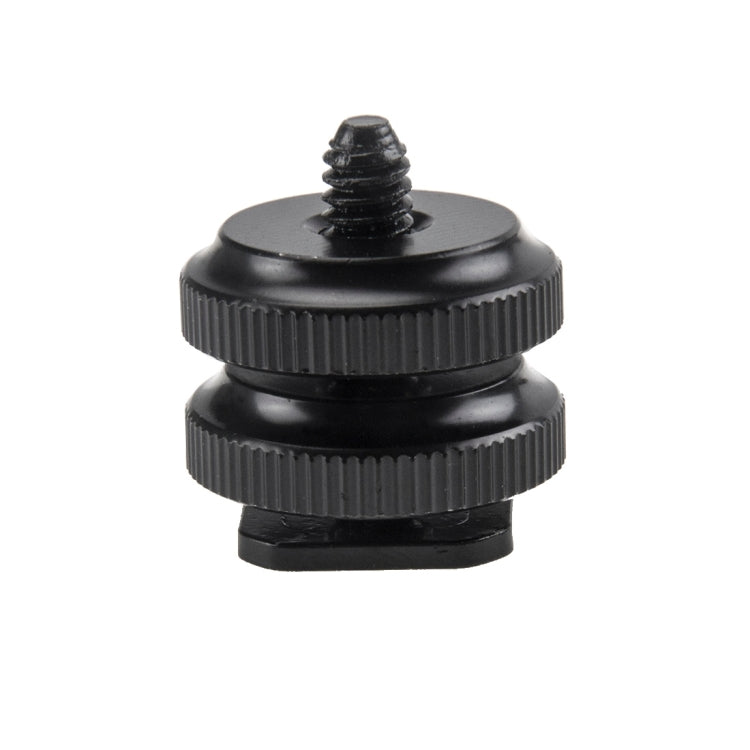 Reinforced Hot Shoe Aluminum Alloy 1/4 inch Screw Adapter for DSLR Cameras and GoPro HERO Series