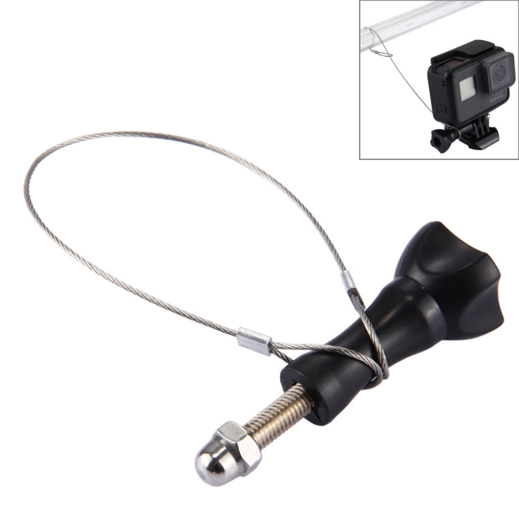 Stainless Steel Lanyard / Tether with Screw for GoPro Cameras