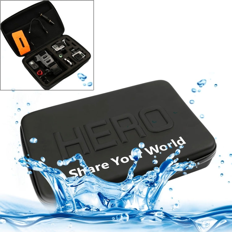 Shockproof Waterproof Portable Travel Case for GoPro Hero11 Black / HERO10 Black / HERO9 Black / HERO8 Black / HERO7 /6 /5 /5 Session /4 Session /4 /3+ /3 /2 /1, DJI Osmo Action and Other Action Cameras Accessories, Size: 32cm x 22cm x 7cm