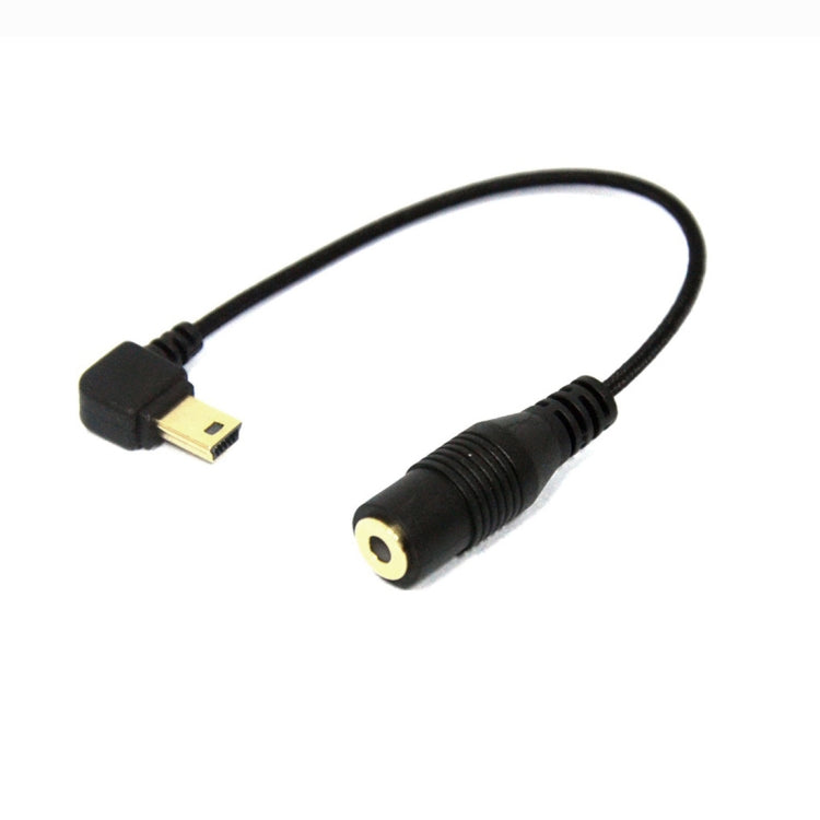 Elbow 10 Pin Mini USB to 3.5mm Microphone Adapter Cable for GoPro Cameras
