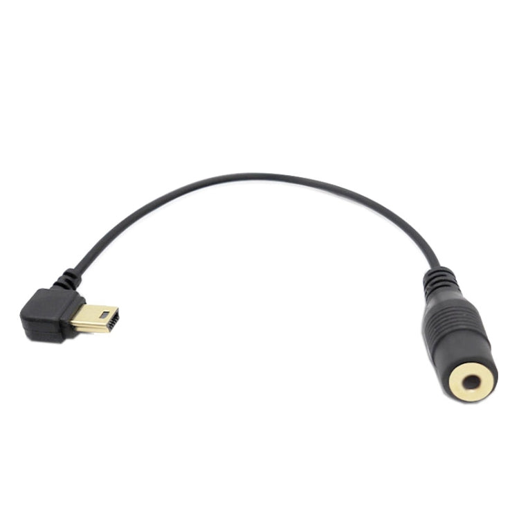 Elbow 10 Pin Mini USB to 3.5mm Microphone Adapter Cable for GoPro Cameras