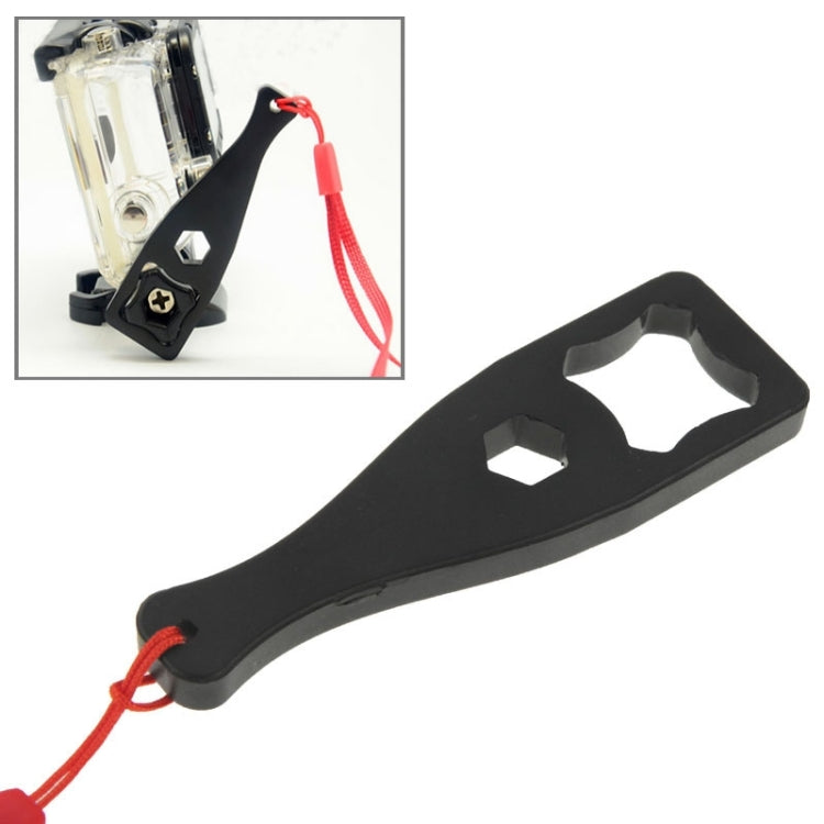 Plastic Screw Rod Screw Cap Spanner Wrench with Lanyard for Action Cameras