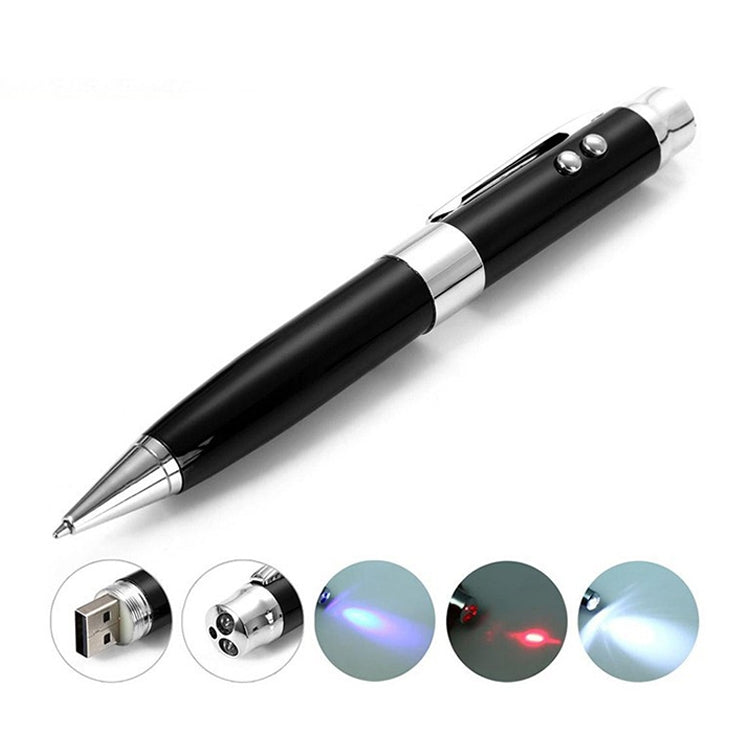 3 in 1 Black Laser Pen USB Flash Drive (2GB)