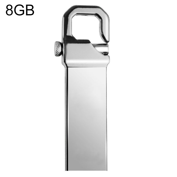 8GB Metallic Keychain Style USB 2.0 Flash Drive