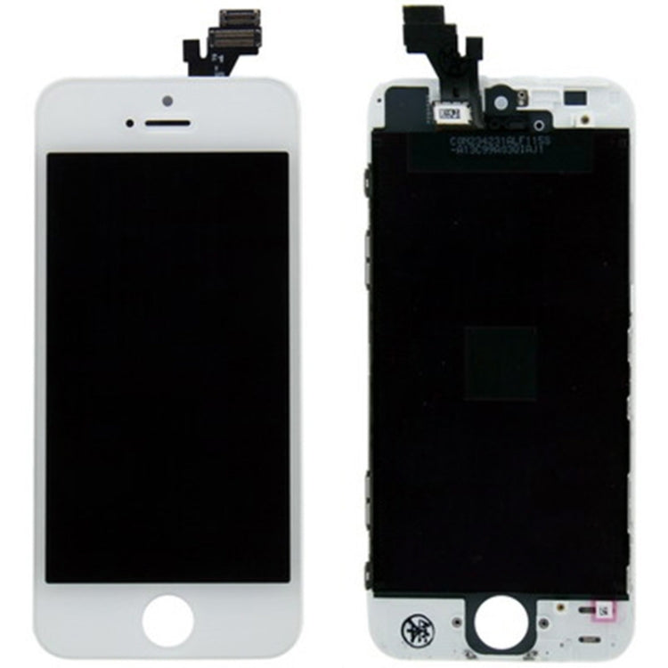 White LCD Screen and Digitizer Full Assembly with Frame for iPhone 5