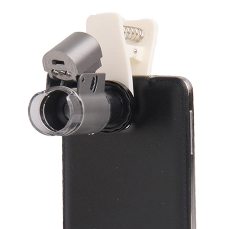 65X Zoom Digital Mobile Phone Microscope Magnifier with LED Light & Clip