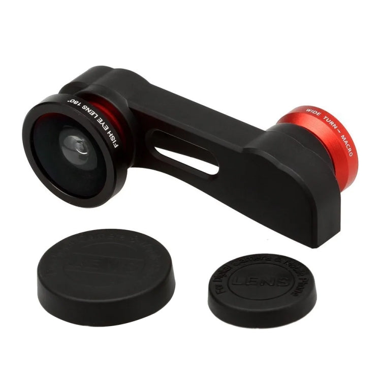 Detachable Fisheye Lens with Wide and Macro Lens for iPhone 5