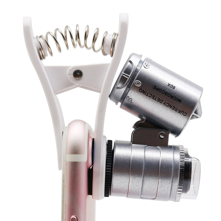 60X Microscope with LED Phone Clip