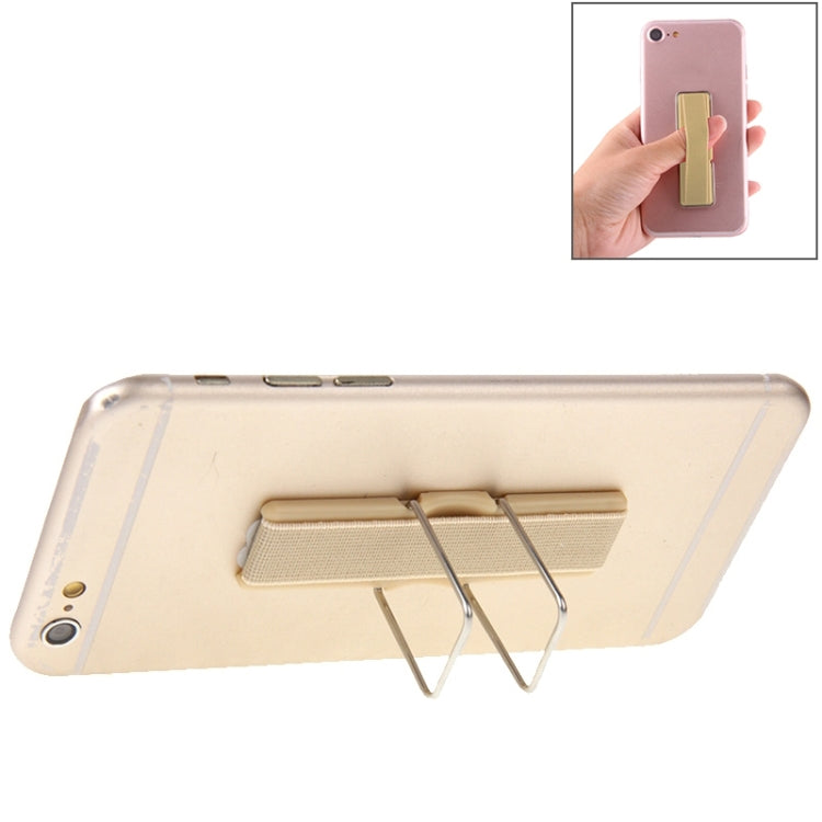 Mini Gold Finger Grip and Table Stand Holder with Foldable Design