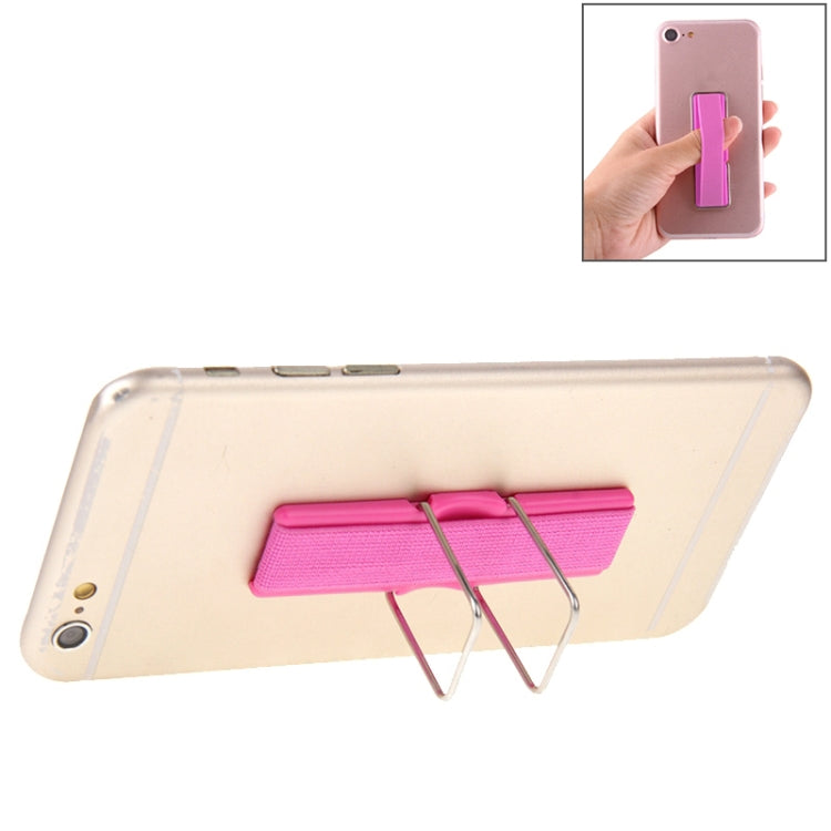 Mini Magenta Foldable Holder Stand with Finger Grip for Mobile Devices