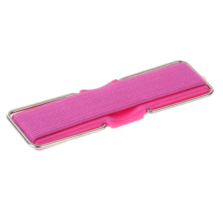 Mini Magenta Foldable Holder Stand with Finger Grip for Mobile Devices