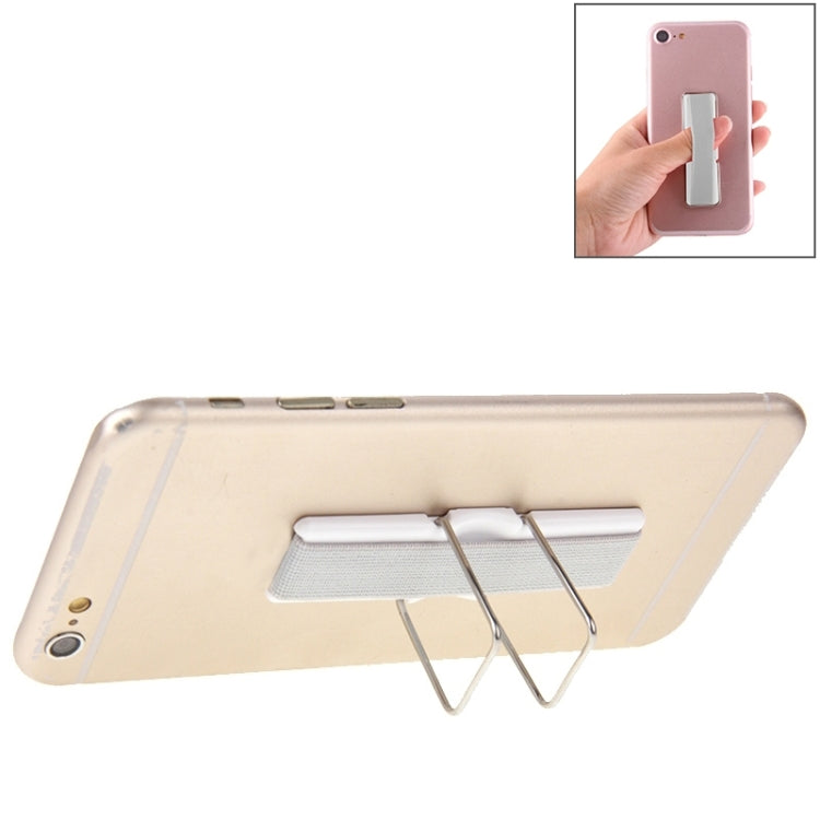 Silver Universal Mini Foldable Holder Stand with Finger Grip