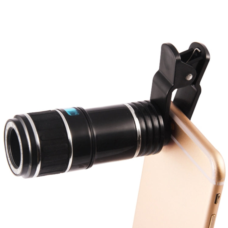 12X Zoom Optical Telescope Lens with Tripod Clip