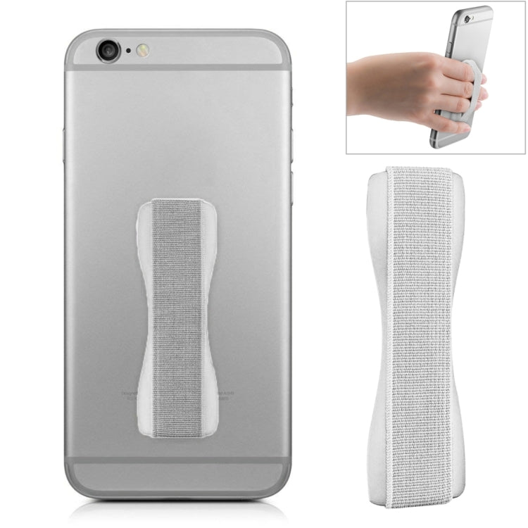 Finger Grip Phone Holder for Secure Smartphone Handling (Silver)