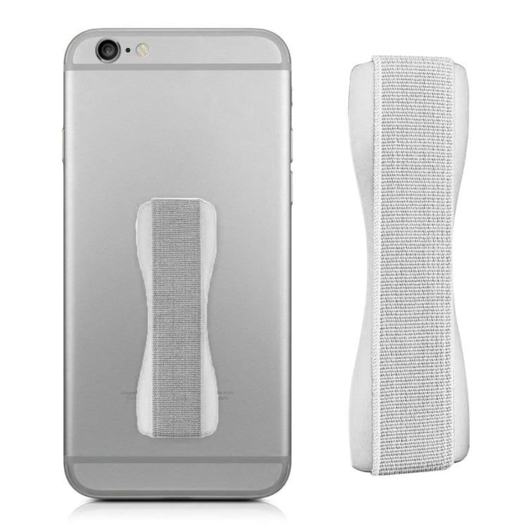 Finger Grip Phone Holder for Secure Smartphone Handling (Silver)
