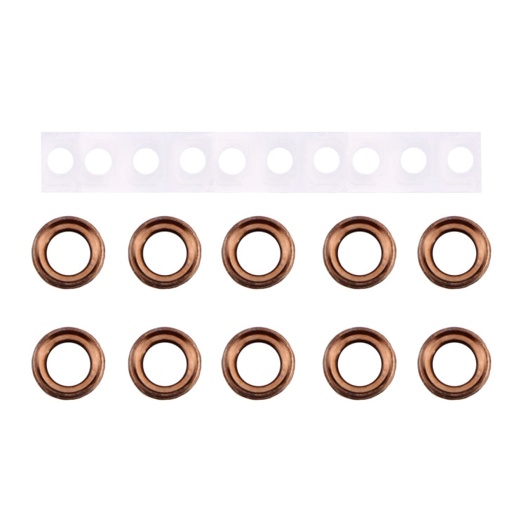 Enhance Your iPhone 6 Plus & 6s Plus with Rear Camera Lens Ring + Flashlight Bracker Set (Rose Gold)