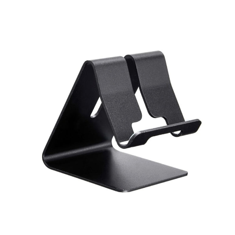 Aluminum Desktop Holder Stand for iPhone, Android Phones, and Tablets (Black)