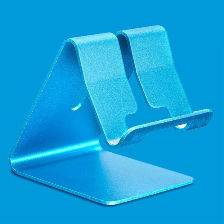 Adjustable Aluminum Desktop Phone and Tablet Stand (Blue)