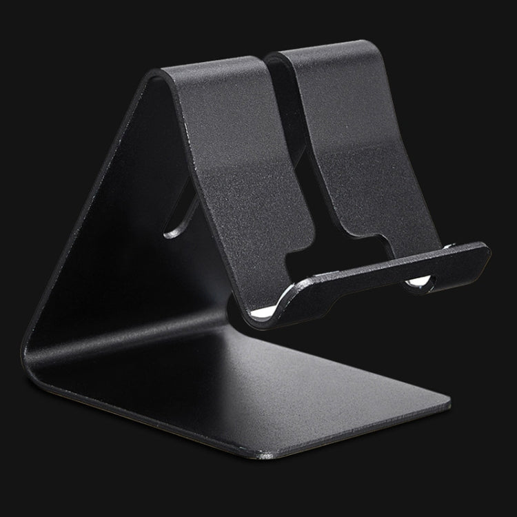Aluminum Desktop Holder Stand for iPhone, Android Phones, and Tablets (Black)