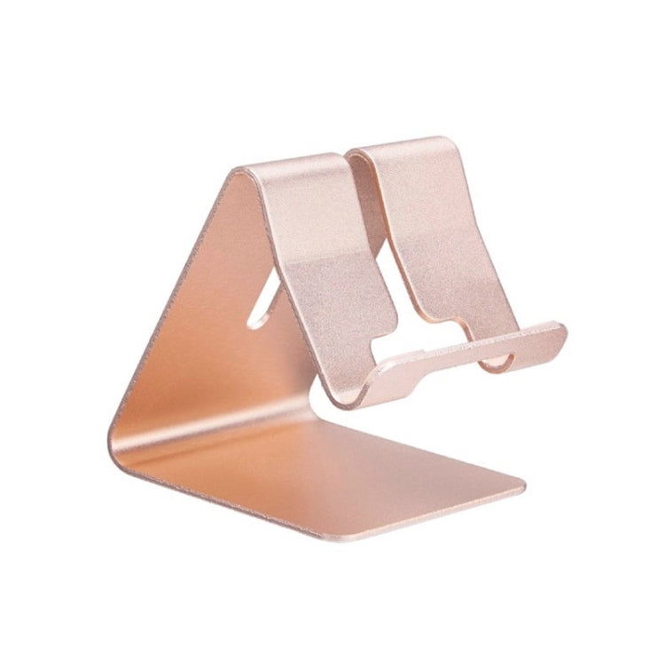 Golden Aluminum Desktop Holder for Phones and Tablets