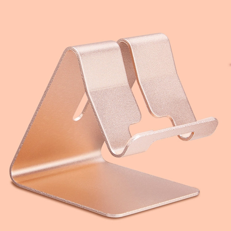 Golden Aluminum Desktop Holder for Phones and Tablets