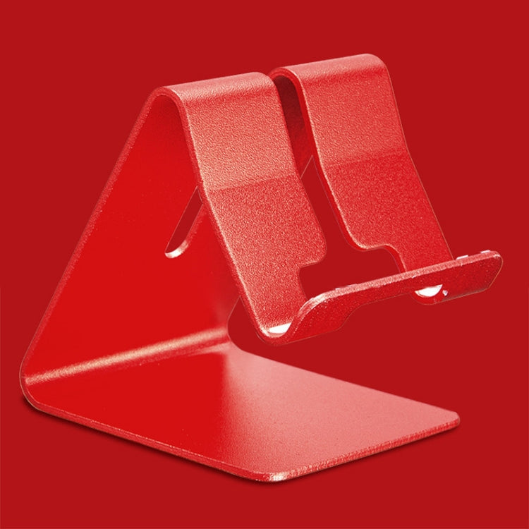 Aluminum Desktop Holder Stand for Mobile Phones and Tablets (Red)