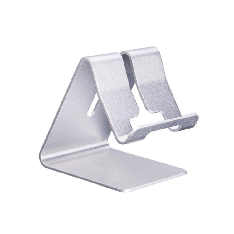 Desktop Aluminum Stand Holder for Phones and Tablets(Silver)