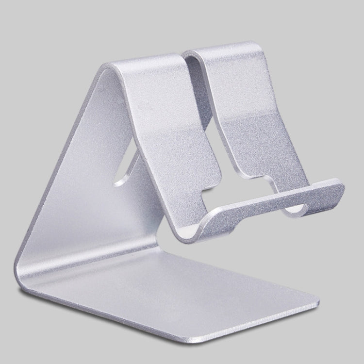 Desktop Aluminum Stand Holder for Phones and Tablets(Silver)