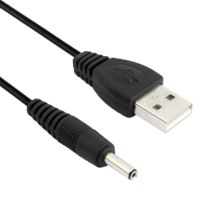 USB Male to DC 3.5 x 1.35mm Power Cable, 1.2m Length (Black)