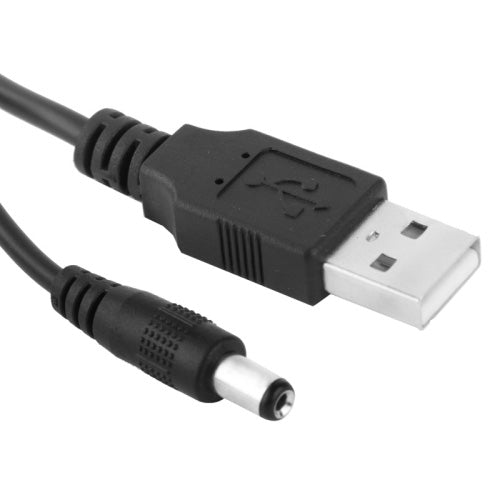 USB Male to DC 5.5 x 2.1mm Power Cable - 1 Meter Length