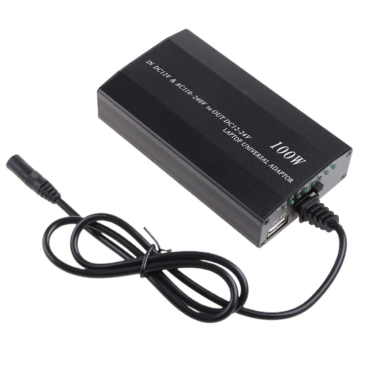 100W Universal Laptop AC / DC Adapter with USB 5V Port and Voltage Exchange Compatibility