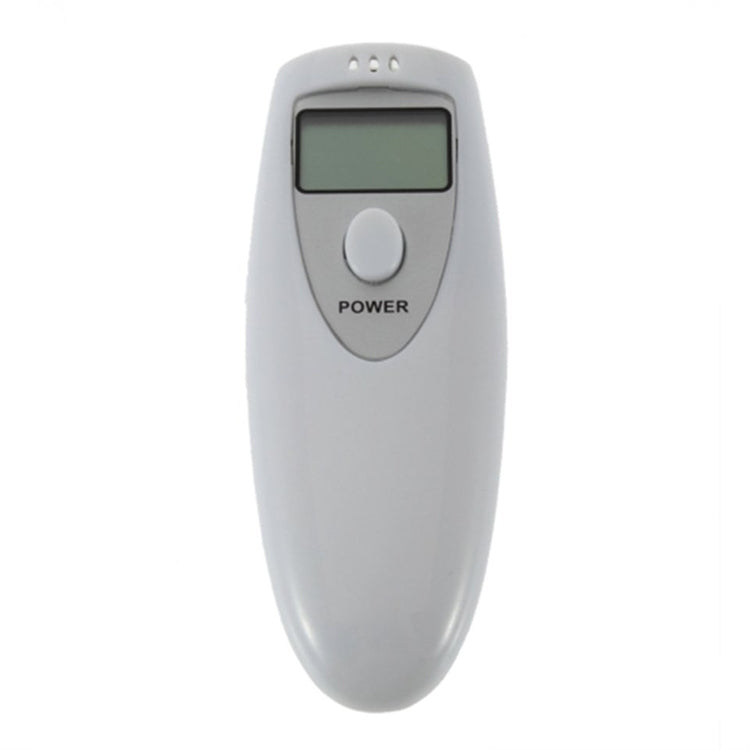Alcohol Breath Tester with Digital LCD Display and Audible Alert (White)