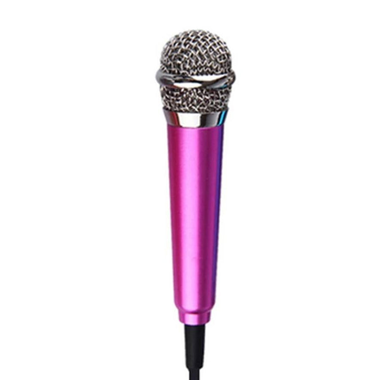 Mini Smartphone Condenser Microphone for Karaoke - Magenta
