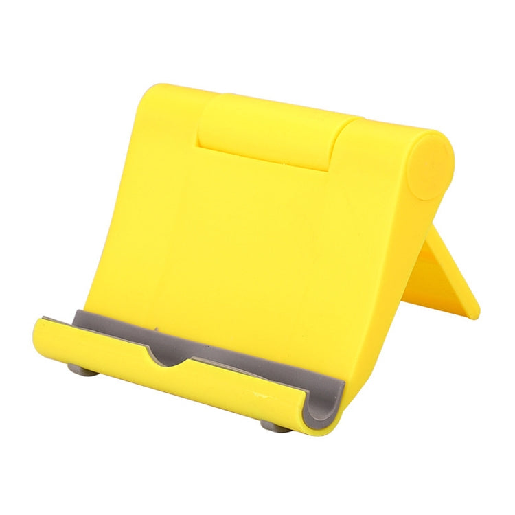 Peacock Foldable Adjustable Stand Desktop Holder for iPad Air & Air 2, iPad mini, Galaxy Tab, and other Tablet PC - Yellow