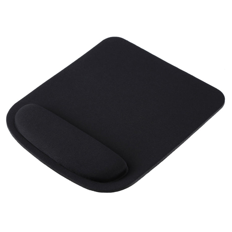 Black Cloth Wrist Rest Mouse Pad with Universal Compatibility
