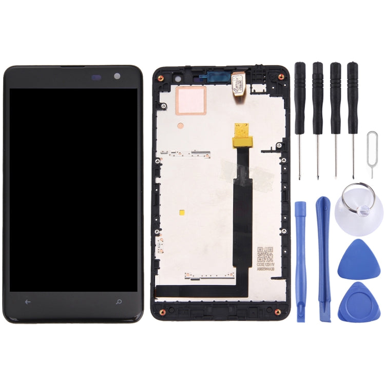 Black LCD Display + Touch Panel with Frame for Nokia Lumia 625