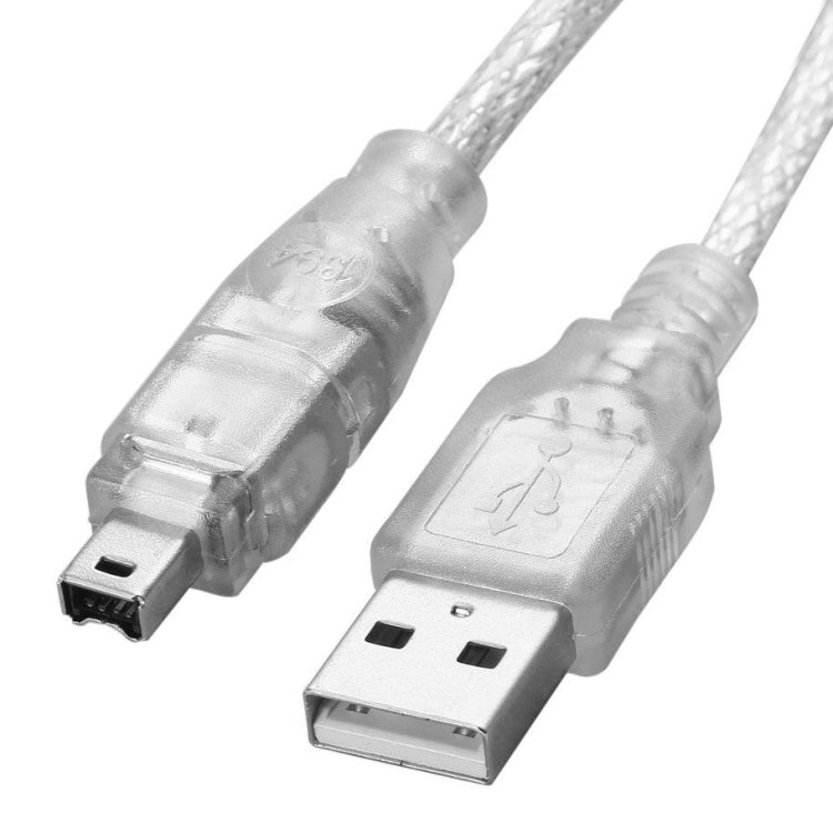 USB 2.0 Male to Firewire iEEE 1394 4 Pin Male iLink Cable, 1.2m Length