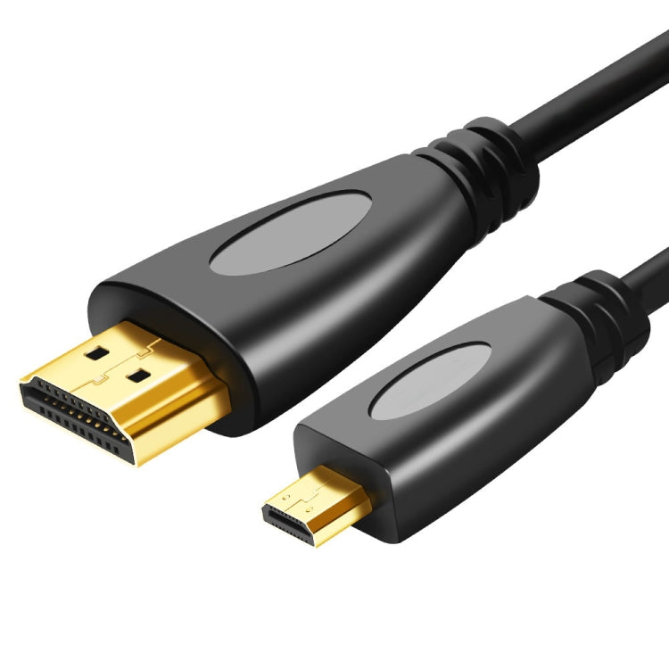 High-Speed 1m Gold Plated 3D 1080P Micro HDMI Male to HDMI Male Cable