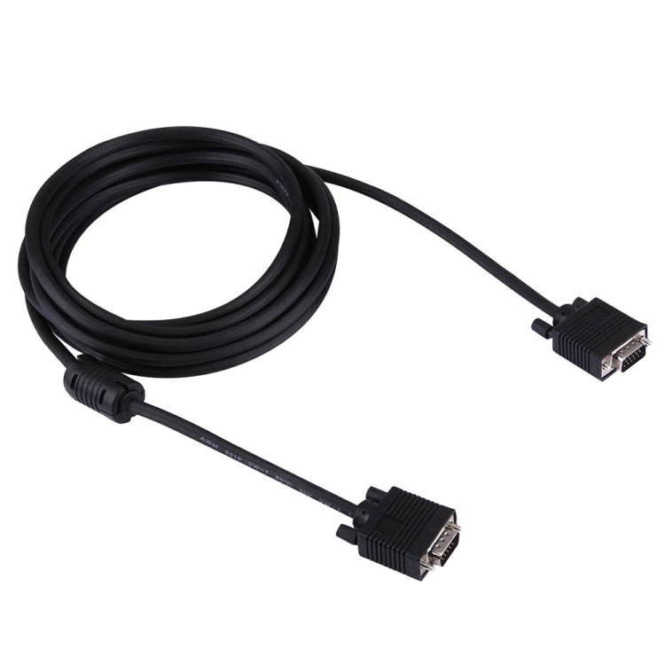 3-Meter VGA Cable with Ferrites for PC/Laptop to Monitor Connection (Black)