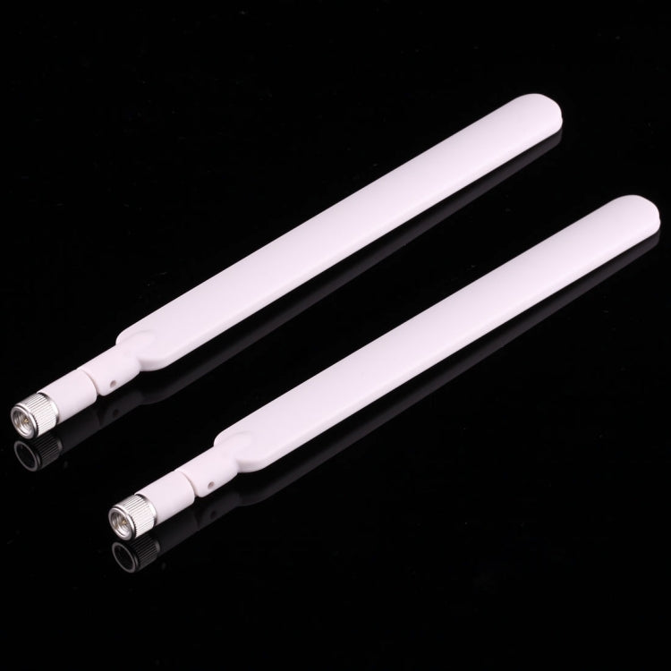 2-Piece B593 5dBi SMA Male 4G LTE Router Antenna Set (White)