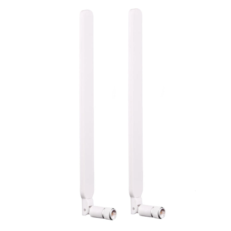2-Piece B593 5dBi SMA Male 4G LTE Router Antenna Set (White)