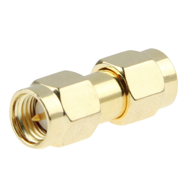 Gold Plated SMA Male to SMA Male Adapter - High Quality and Compact
